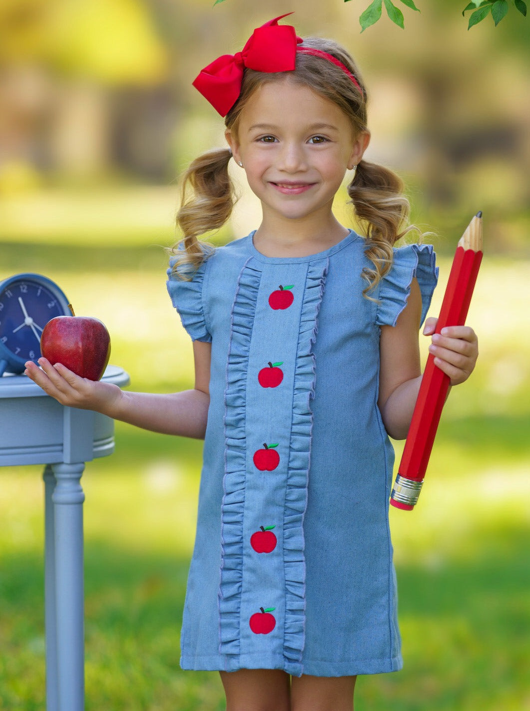 A is For Apple Denim Dress