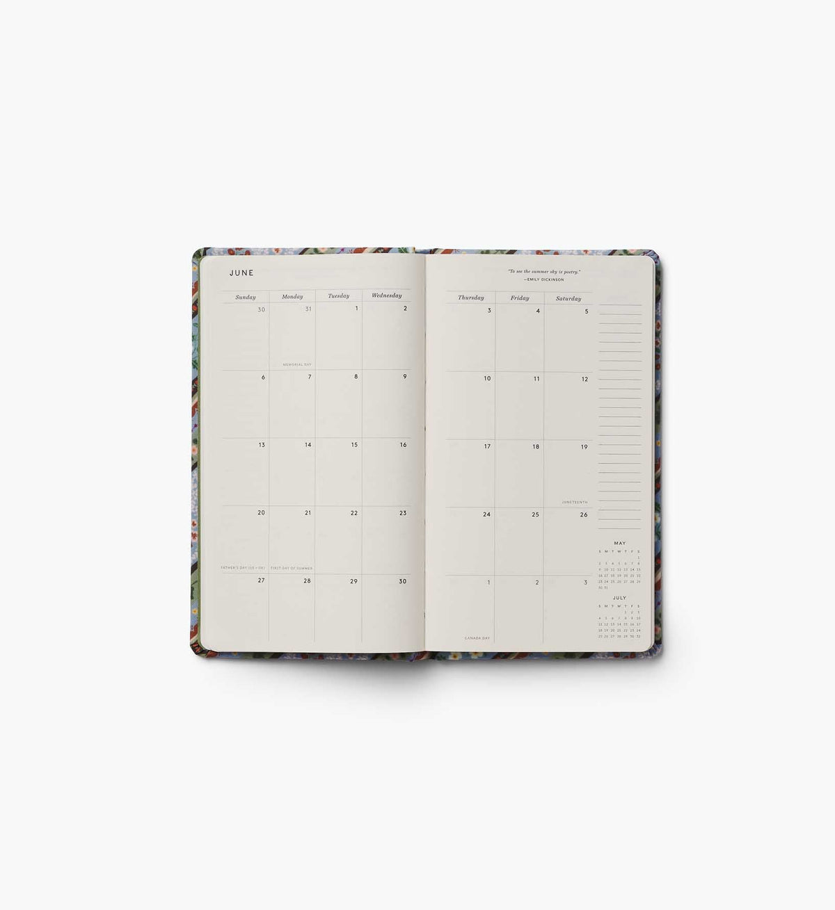 2027 12-Month Hardcover Pocket Planner - Paisley
